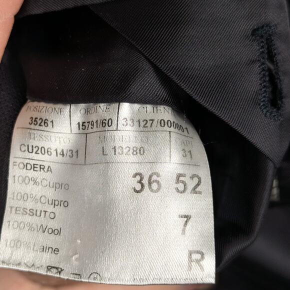 Canali 42R Men’s Wool Blazer Travel Water Resistant Gray Sport Coat Made Italy - Picture 7 of 9